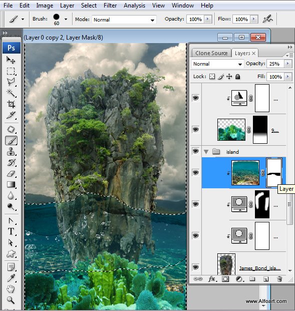 Message in a Bottle, bottle splashing in waves, Rough Water Surface, copy space, james bond island, close up of water wave, bubbles, tropic landscape, sea, ocean corals, seascape photomanipulation.